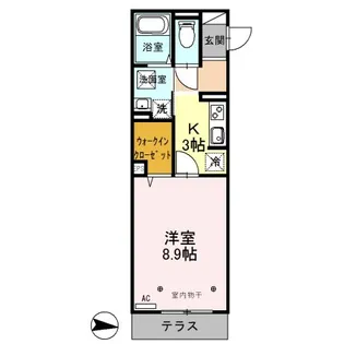 ゴールドバストラル X【3階】の間取り
