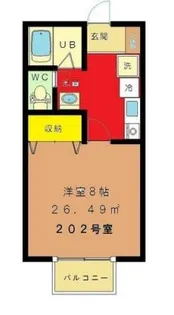 メゾンアサヒ・I【2階】の間取り