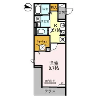 Resilience B【1階】の間取り