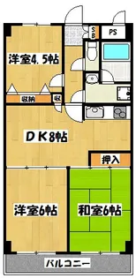 ドミールシャルマン【3階】の間取り