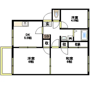タウニィ長谷川【2階】の間取り