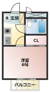 KYアパートメント【1階】の間取り