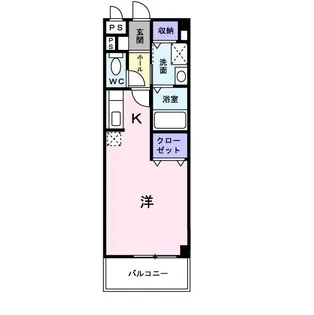 サンバティーク【1階】の間取り