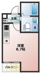ボヌール蒲生【3階】の間取り