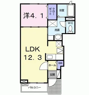 レイクマルシェ【1階】の間取り