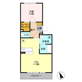 ラフォンテ【2階】の間取り