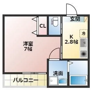 フェリスゲート北越谷【2階】の間取り