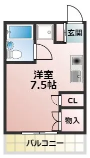 マルショウハイツ【2階】の間取り