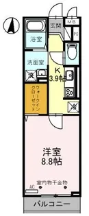 Miele南越谷【2階】の間取り