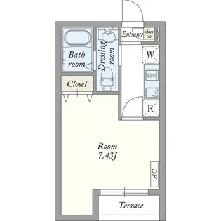 モナーク越谷【2階】の間取り