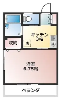 オレンジキャッスル越谷【1階】の間取り