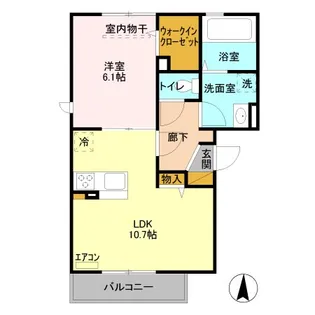 OTTs HIRO III B【2階】の間取り