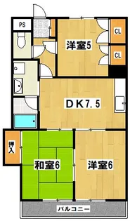 原第8マンション【2階】の間取り