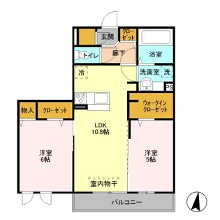 アークコンフォート【2階】の間取り