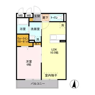 イリオス【3階】の間取り