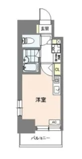 アンセラジオ新越谷【8階】の間取り