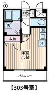 Mフラット【3階】の間取り