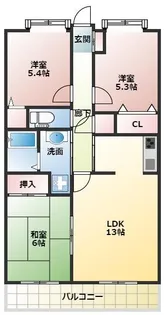 サントエストリア【4階】の間取り