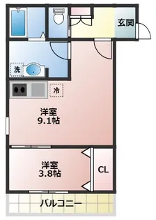 アニーサ ケー【3階】の間取り
