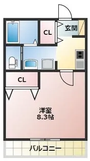 アニーサ.ケー【2階】の間取り