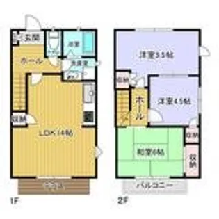 石橋ホームタウン【1階】の間取り