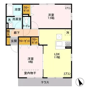 エクセル【1階】の間取り