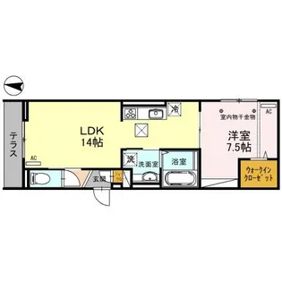 Dアヴァンスレイクタウン【1階】の間取り