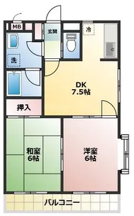 エクレールIII【2階】の間取り