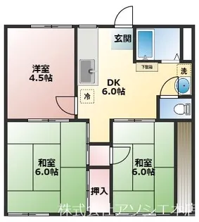 さつきハイツA【2階】の間取り