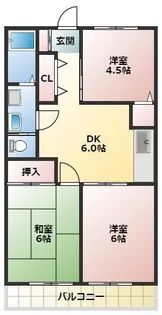 シティプラザI【2階】の間取り