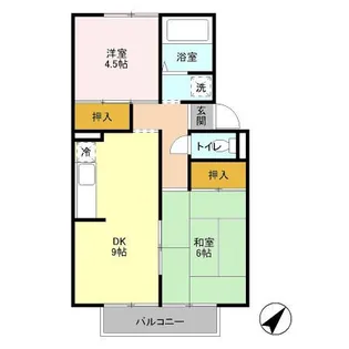スプリングハイツ【1階】の間取り
