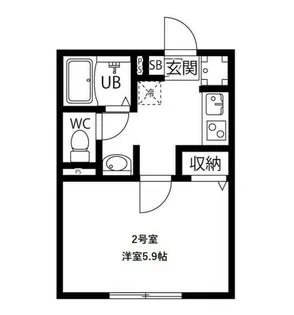 Black Dia 南越谷【3階】の間取り