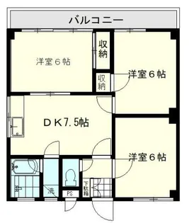 ホワイトヒル【3階】の間取り