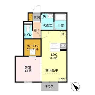プレジール【1階】の間取り