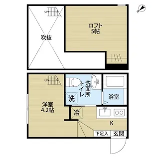 KAHALE越谷【2階】の間取り