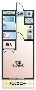 メグミマンションII【2階】の間取り