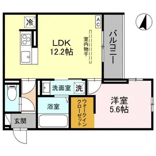 エンテスカリオン【2階】の間取り