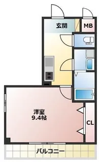 フェリオ南越谷【3階】の間取り