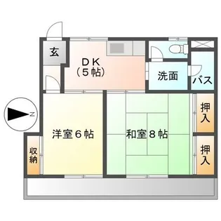 エステート山崎【2階】の間取り