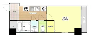 フェリチタ越谷駅前【9階】の間取り