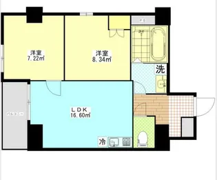 フェリチタ越谷駅前【7階】の間取り