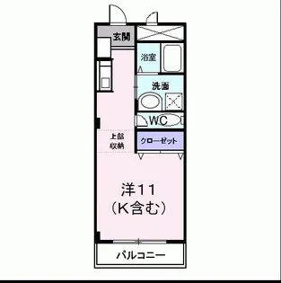 1Rの間取り画像