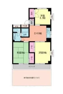 パレシュペルブI【1階】の間取り