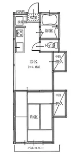 第二明徳団地5号棟【2階】の間取り