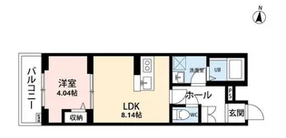 リーブルファイン大袋駅前【4階】の間取り