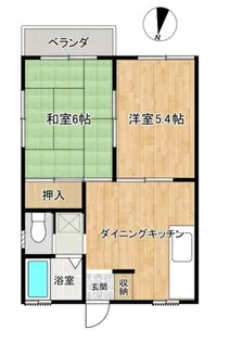 コーポ酒井B【2階】の間取り