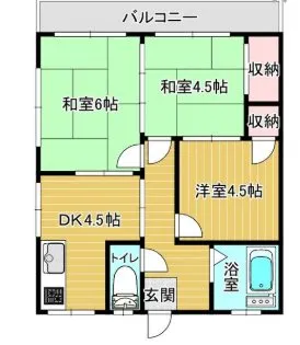 中村荘【2階】の間取り