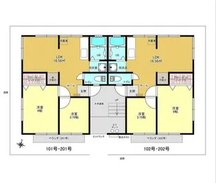 フラワーハイツ【2階】の間取り