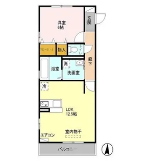 シャルマンドミールB【2階】の間取り