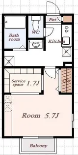 セレ北越谷【1階】の間取り